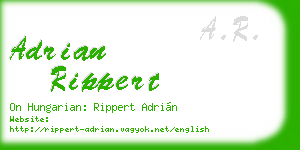 adrian rippert business card